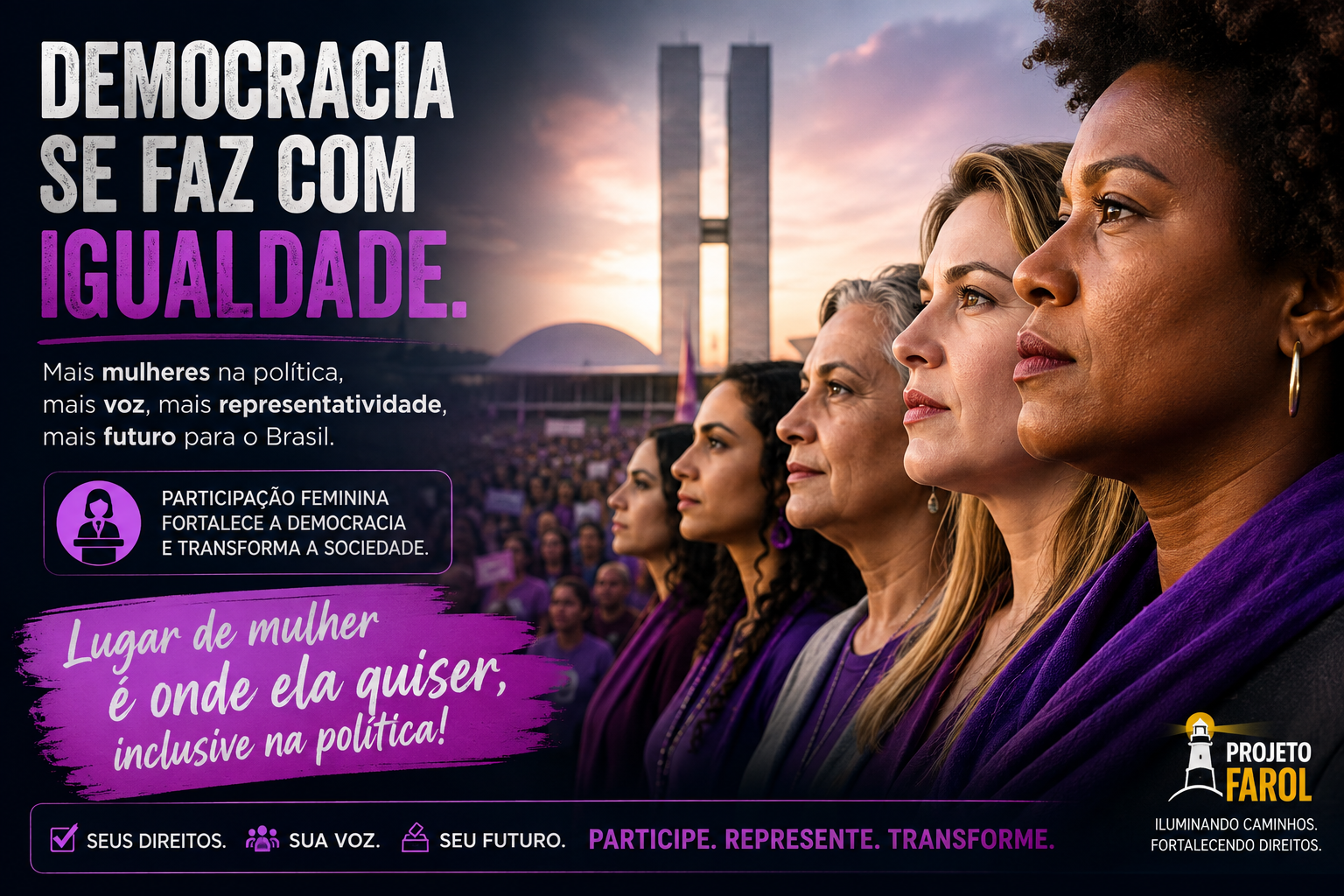 A Democracia Precisa da Voz das Mulheres